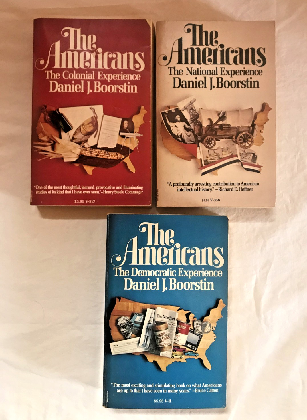The Americans Trilogy by Daniel J. Boorstin – 3 Volume Trade Paperback Set