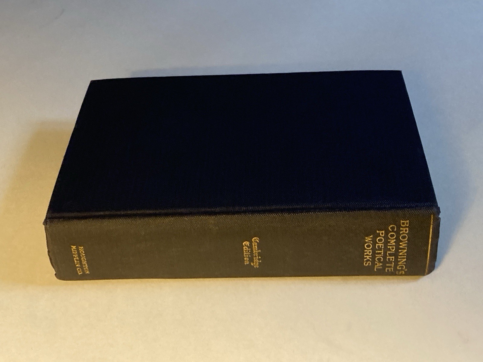 Complete Poetical Works by Browning; 1895 Cambridge Edition, VG Condition