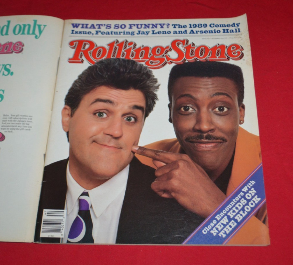 Rolling Stone Magazine 564 November 1989 Jay Leno Arsenio Hall Cover