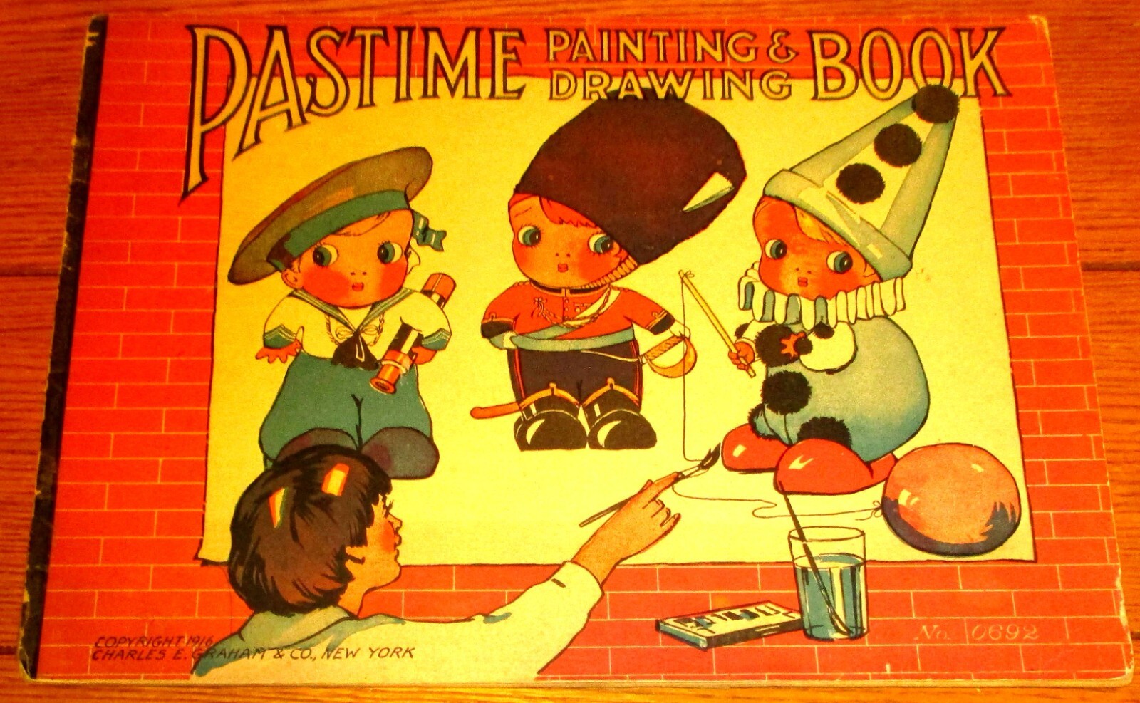 1916 Pastime Painting & Drawing Book Charles E. Graham & Co. 16 Pages NICE!!