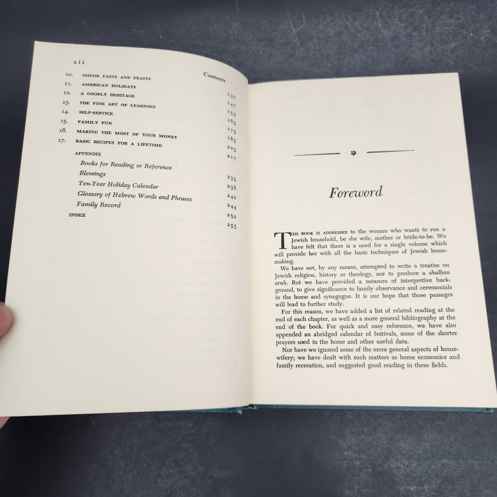 ACROSS THE THRESHOLD: A Guide for the Jewish Homemaker 1st Edition 1959 HC