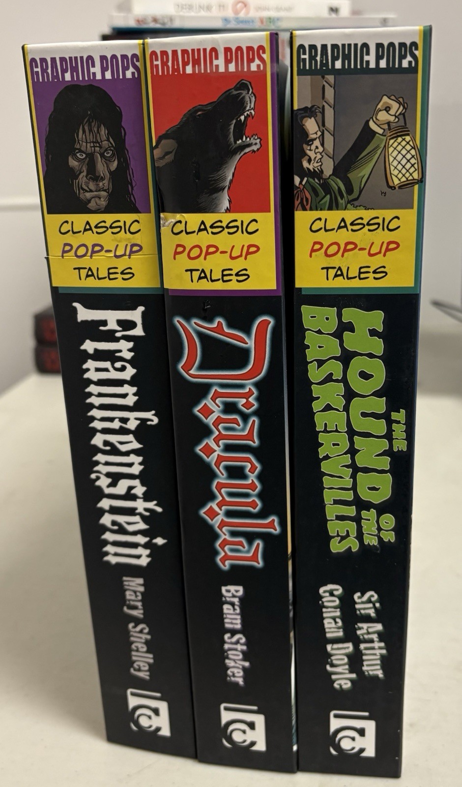 Frankenstein, Dracula and Sherlock Holmes Classic Pop Up Tales 3 Book Set