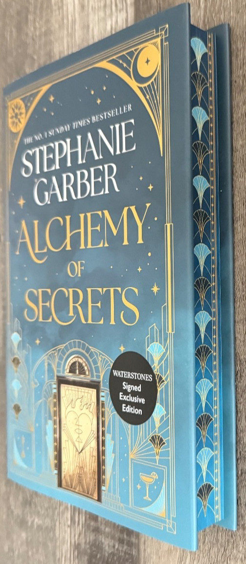 SIGNED Waterstones ALCHEMY OF SECRETS Stephanie Garber TICKET COVER UK 1st/1st