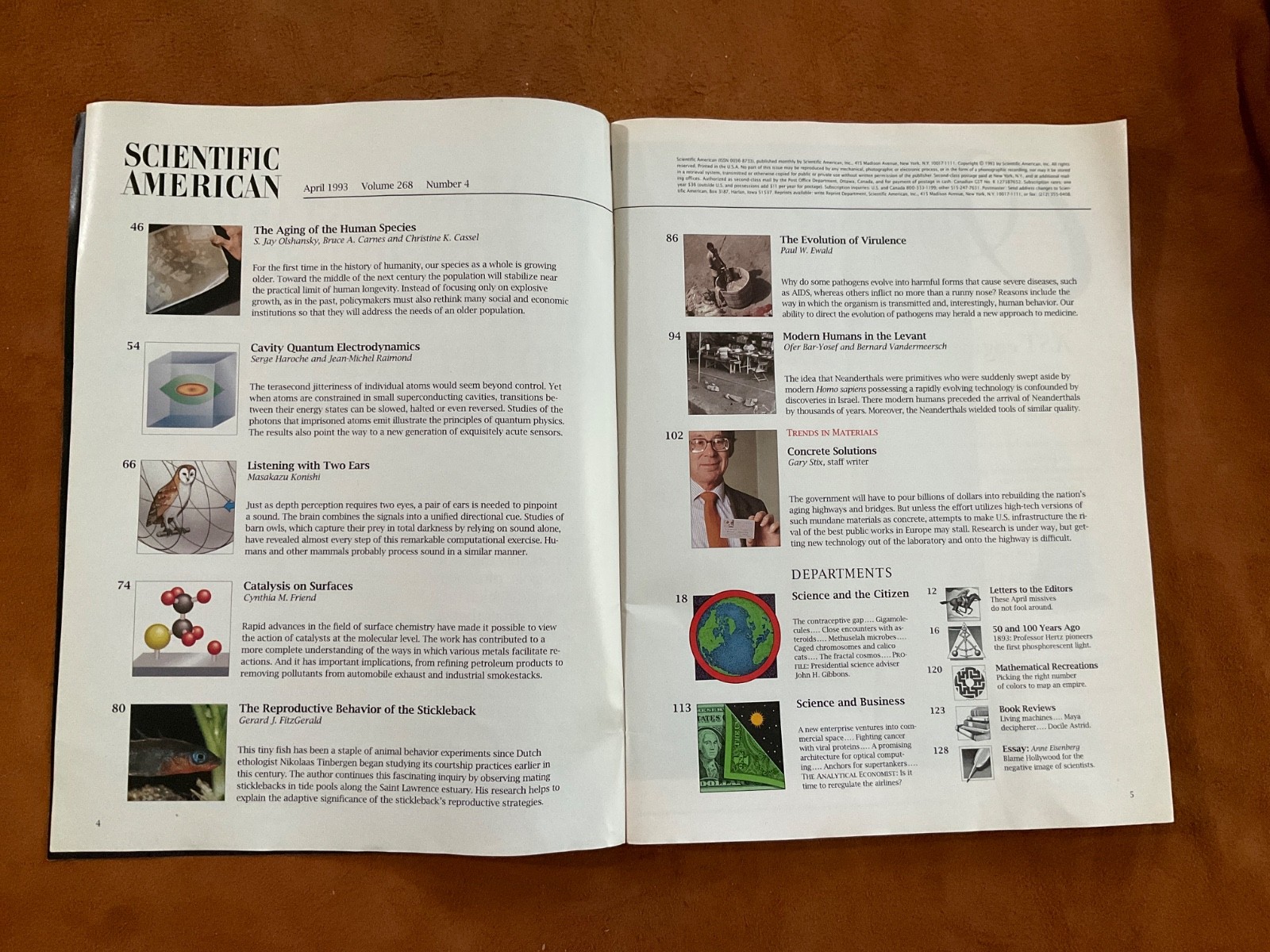 Scientific American Magazine April 1993