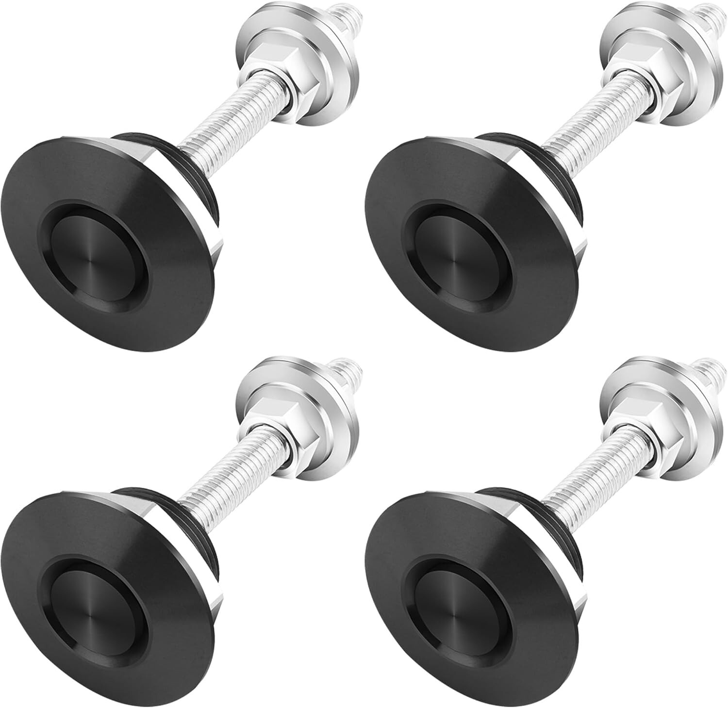4PCS 30mm Hood Pins Kit for Car,Stainless Steel Hood Latch for Bumper Release&Se