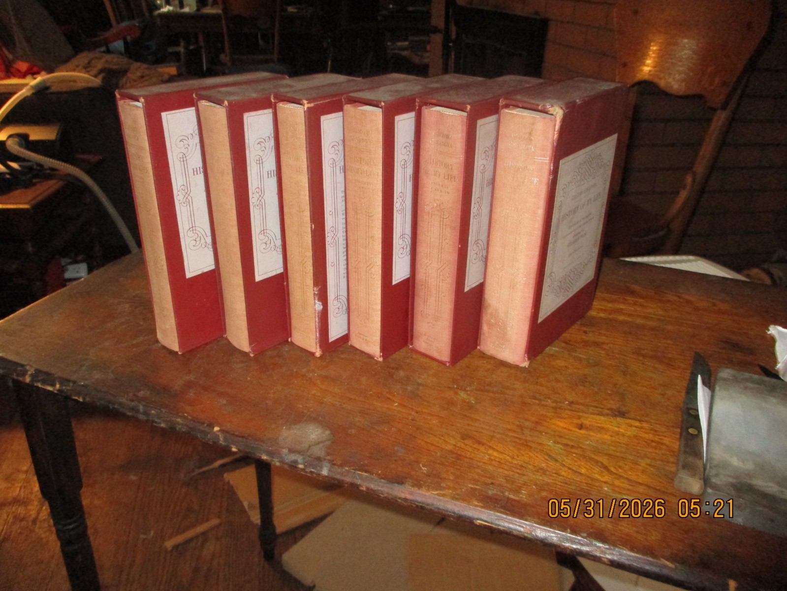 Giacomo Casanova History of My Life Volumes 1-12 (bound in 6.) Slipcased.