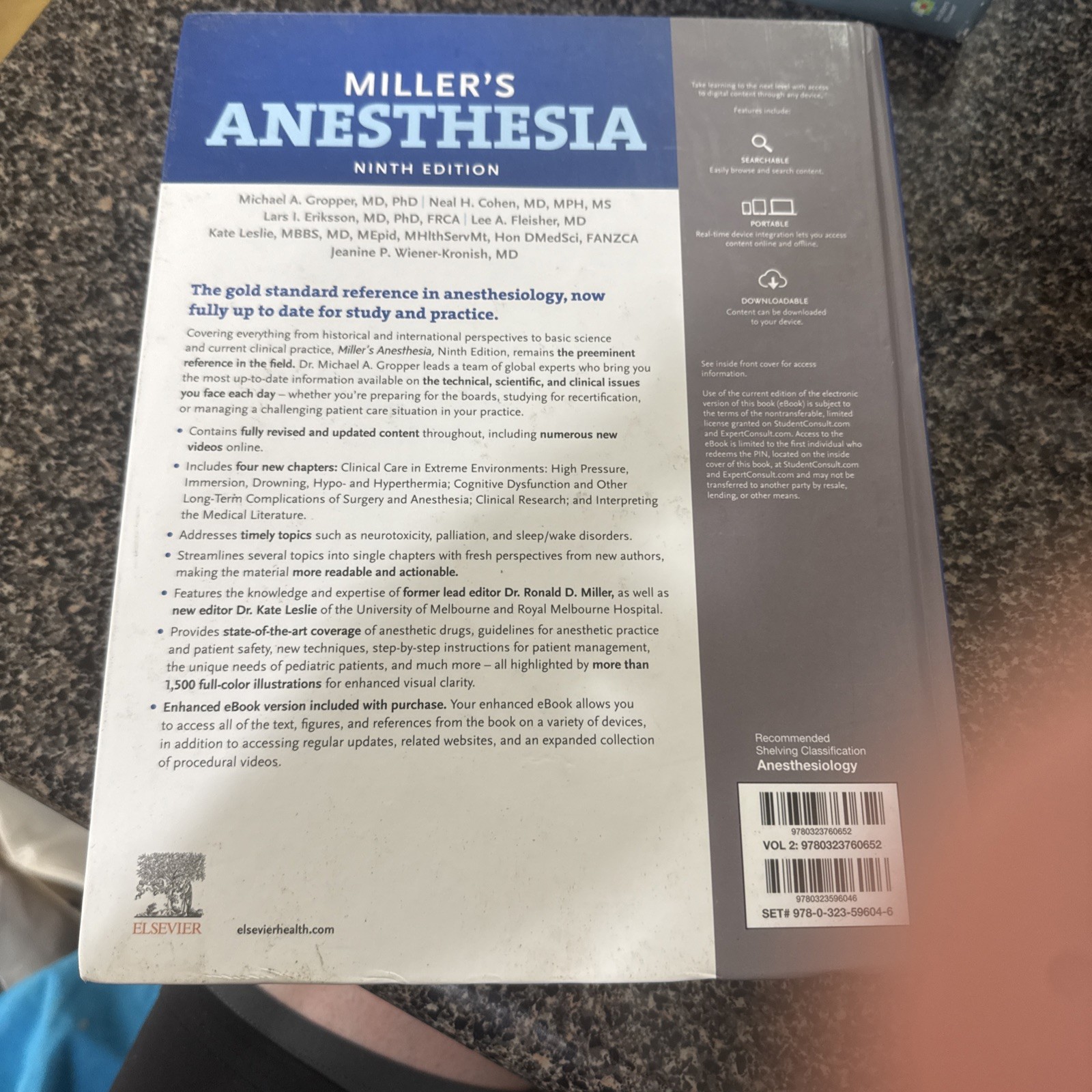 Miller’s Anesthesia, Volume 2 by Lars I. Eriksson (2019, Hardcover)