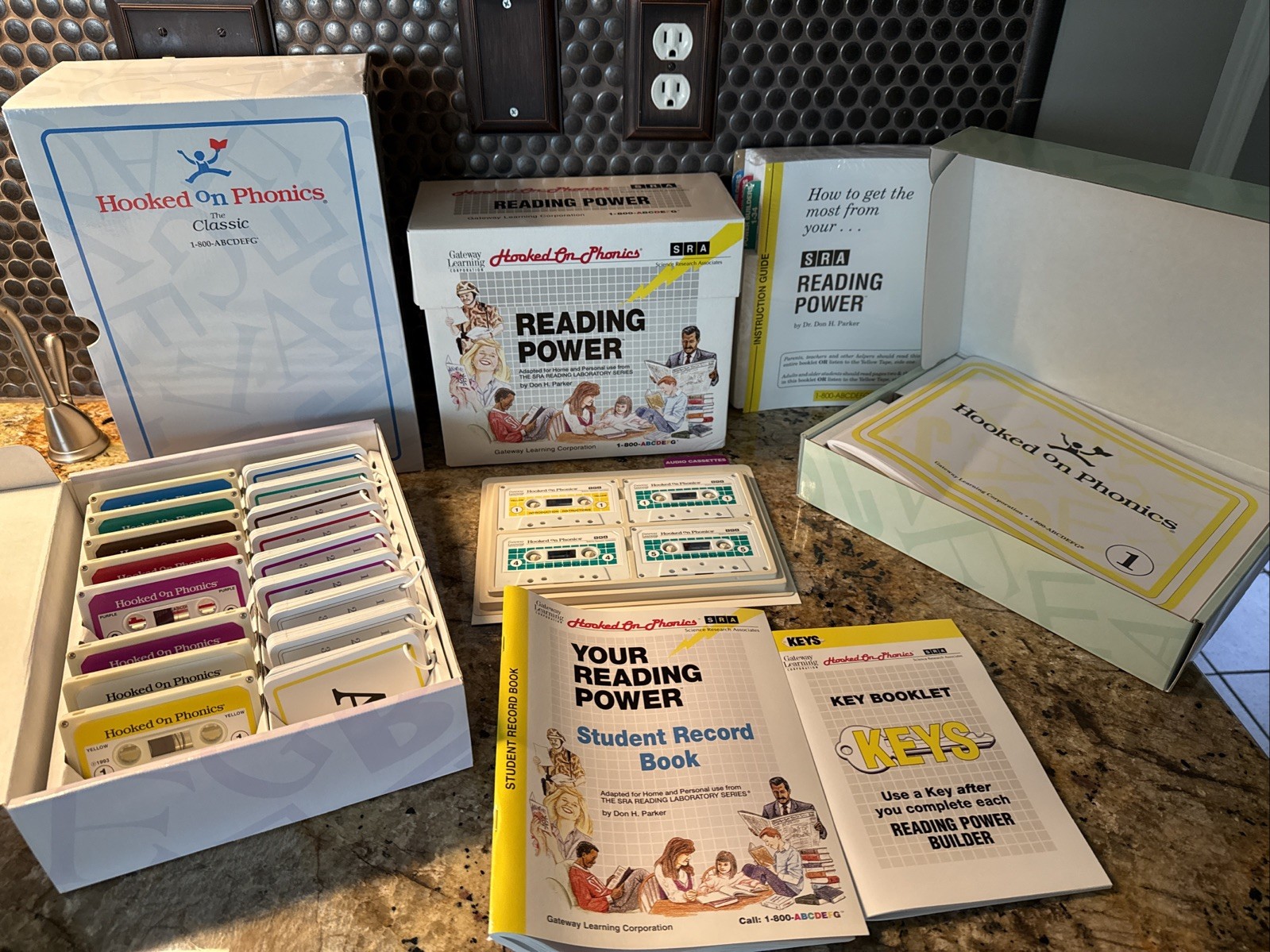 HOOKED ON PHONICS & Your Reading Power SRA Huge Set Homeschool (Missing 1 Tape)