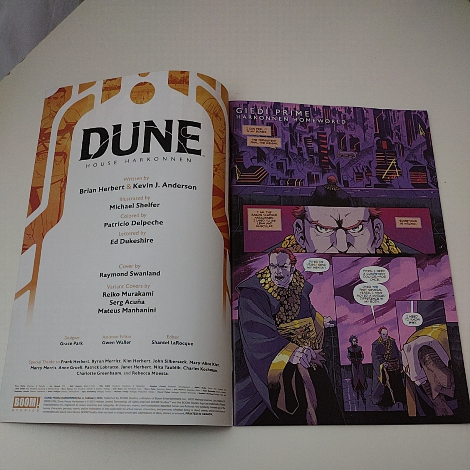 Dune House Harkonnen #2 Boom Studios 2023 Sci-Fi Comic Brian Herbert Softcover B
