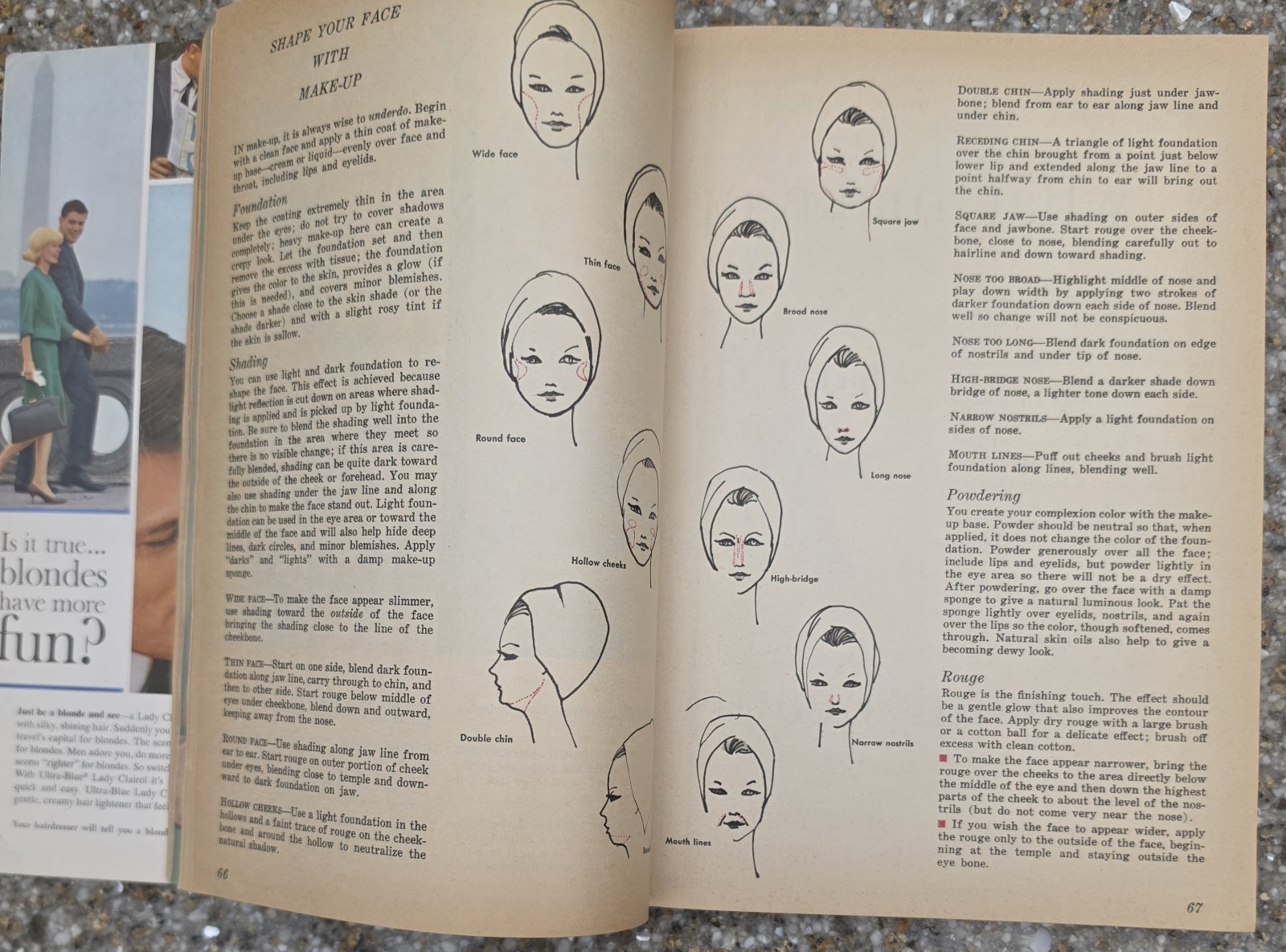 1964 Family Circle Guide to Beauty Vintage 1960s Makeup Hair Style Mod Book PB