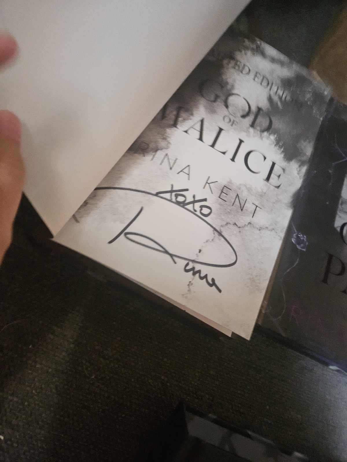 Legacy of Gods by Rina Kent Website Exclusive HAND-SIGNED hardbacks Bookmarks!