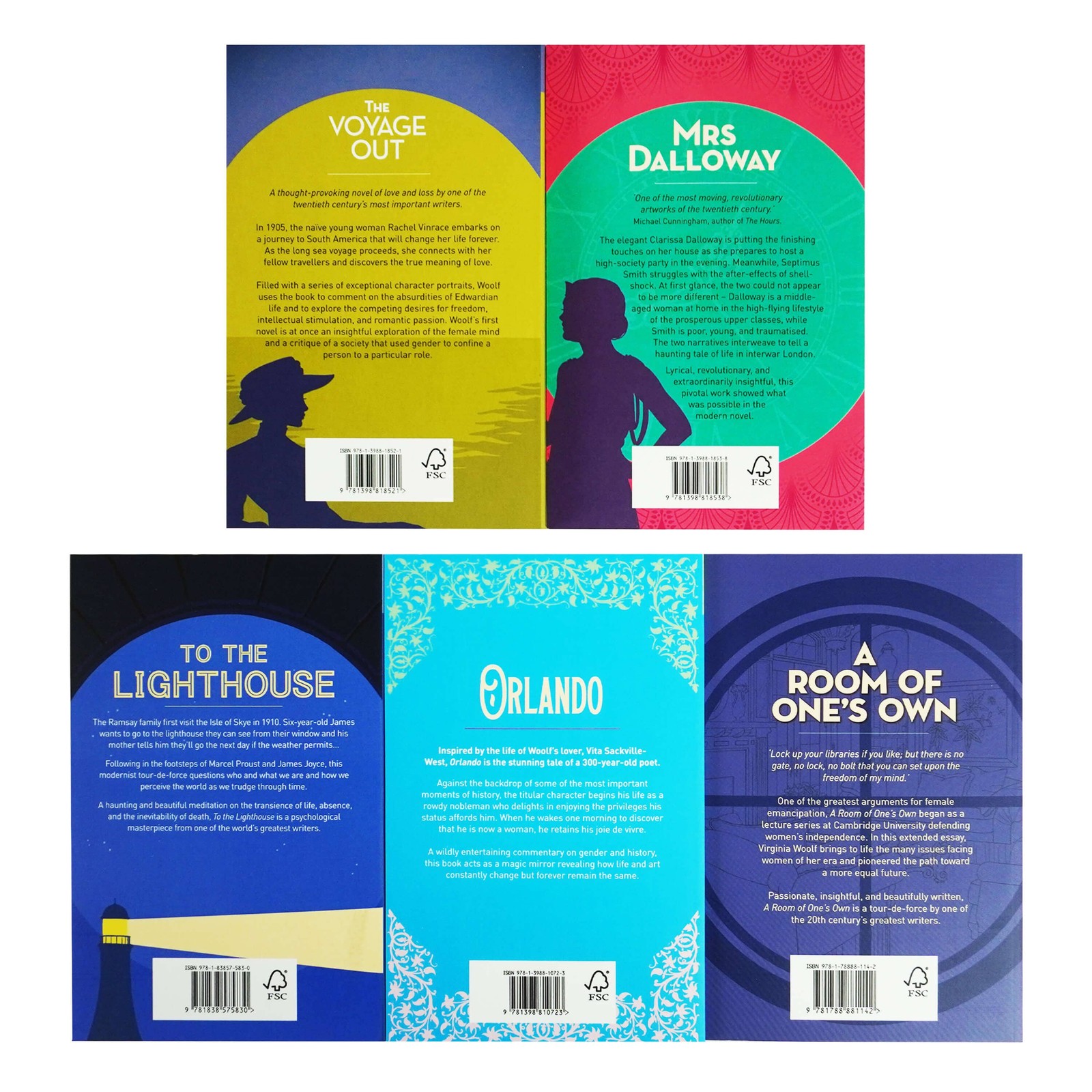 The Virginia Woolf Collection 5 Books Box Set – Fiction – Paperback