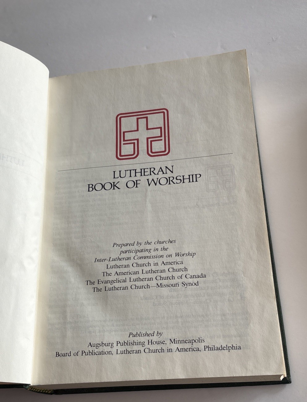 Lutheran Book of Worship 1978 Second printing Hymnal 960 Pages Hardcover