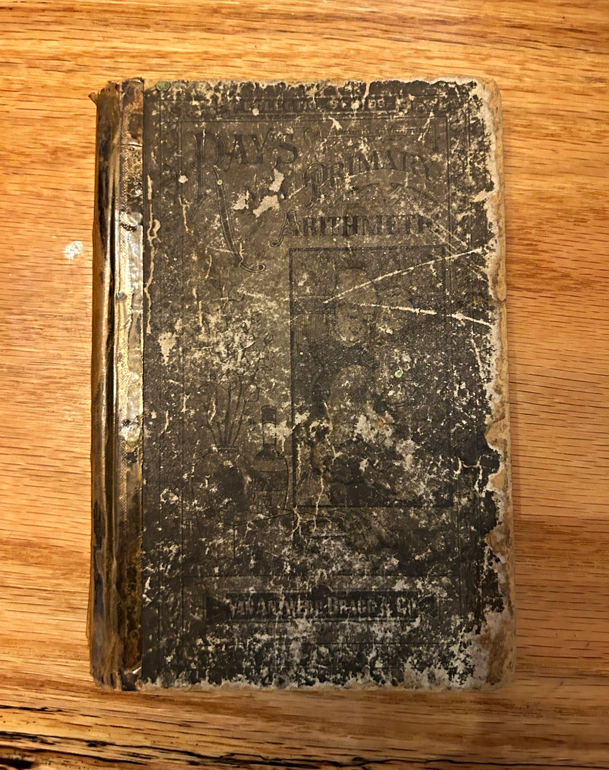 Ray’s New Primary Arithmetic 1877 Van Antwerp Hardcover Illus Inscribed
