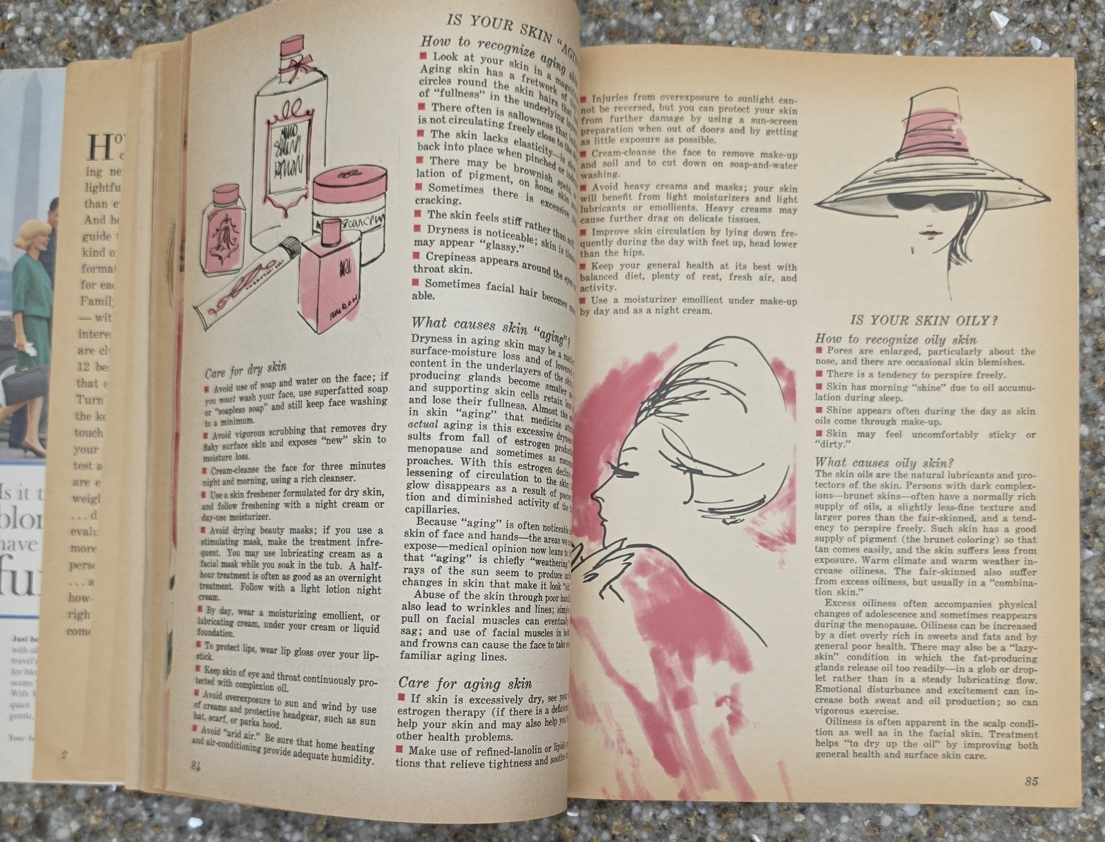 1964 Family Circle Guide to Beauty Vintage 1960s Makeup Hair Style Mod Book PB