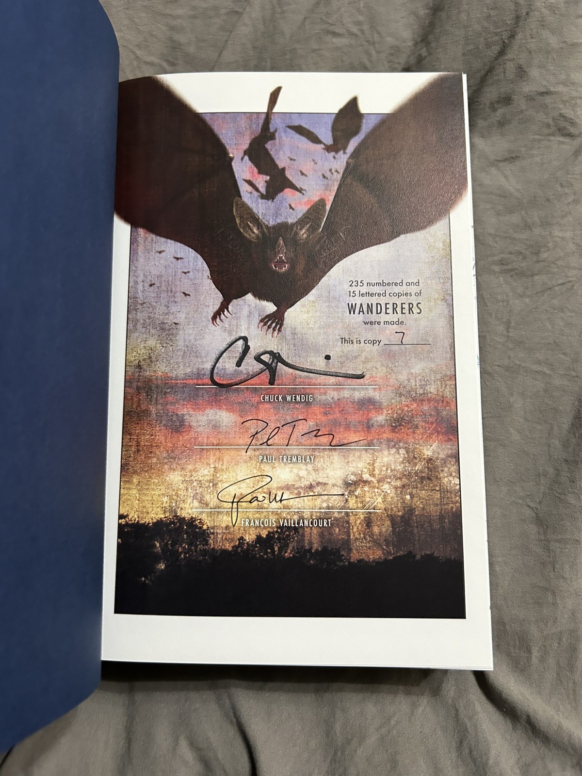 WANDERERS Chuck Wendig EARTHLING PUBLICATIONS Signed Limited Edition Hardcover