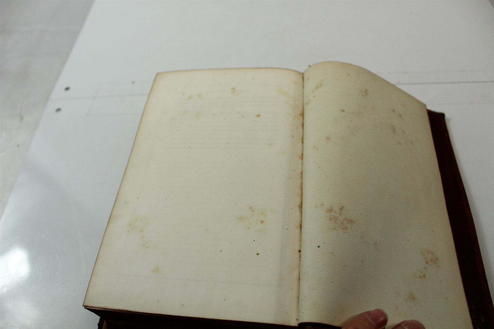 Antique 1860 Hardcover Book Religious Denominations Leather Cover 528 Pages
