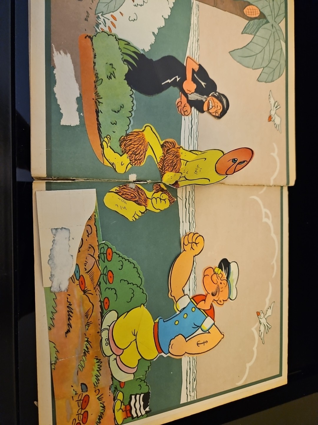 The Pop-Up Popeye with the Hag of the Seven Seas 1935 HC Damaged Read Desc