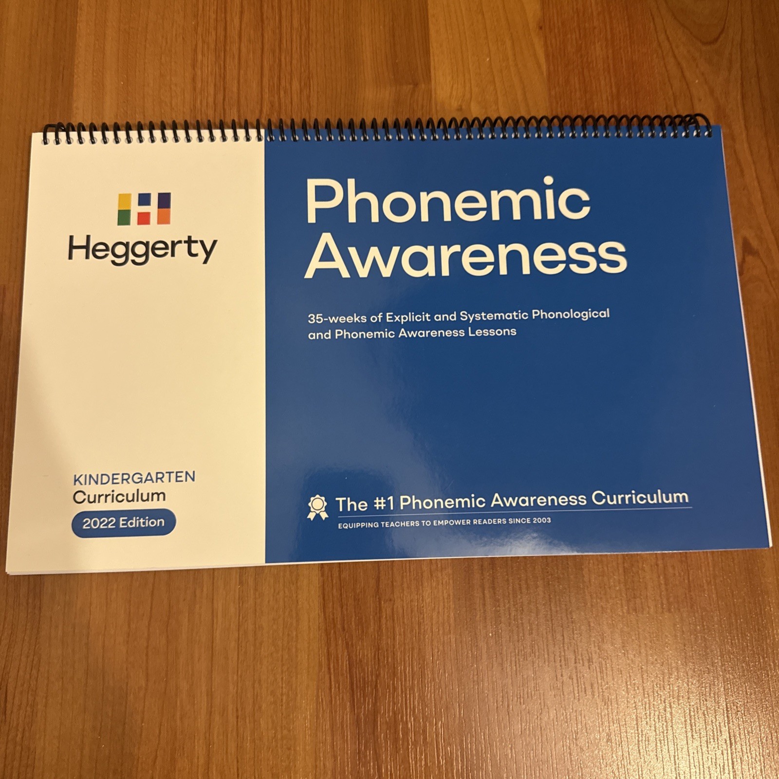Heggerty Phonemic Awareness KINDERGARTEN Curriculum 2022 Edition 35-WEEKS Book