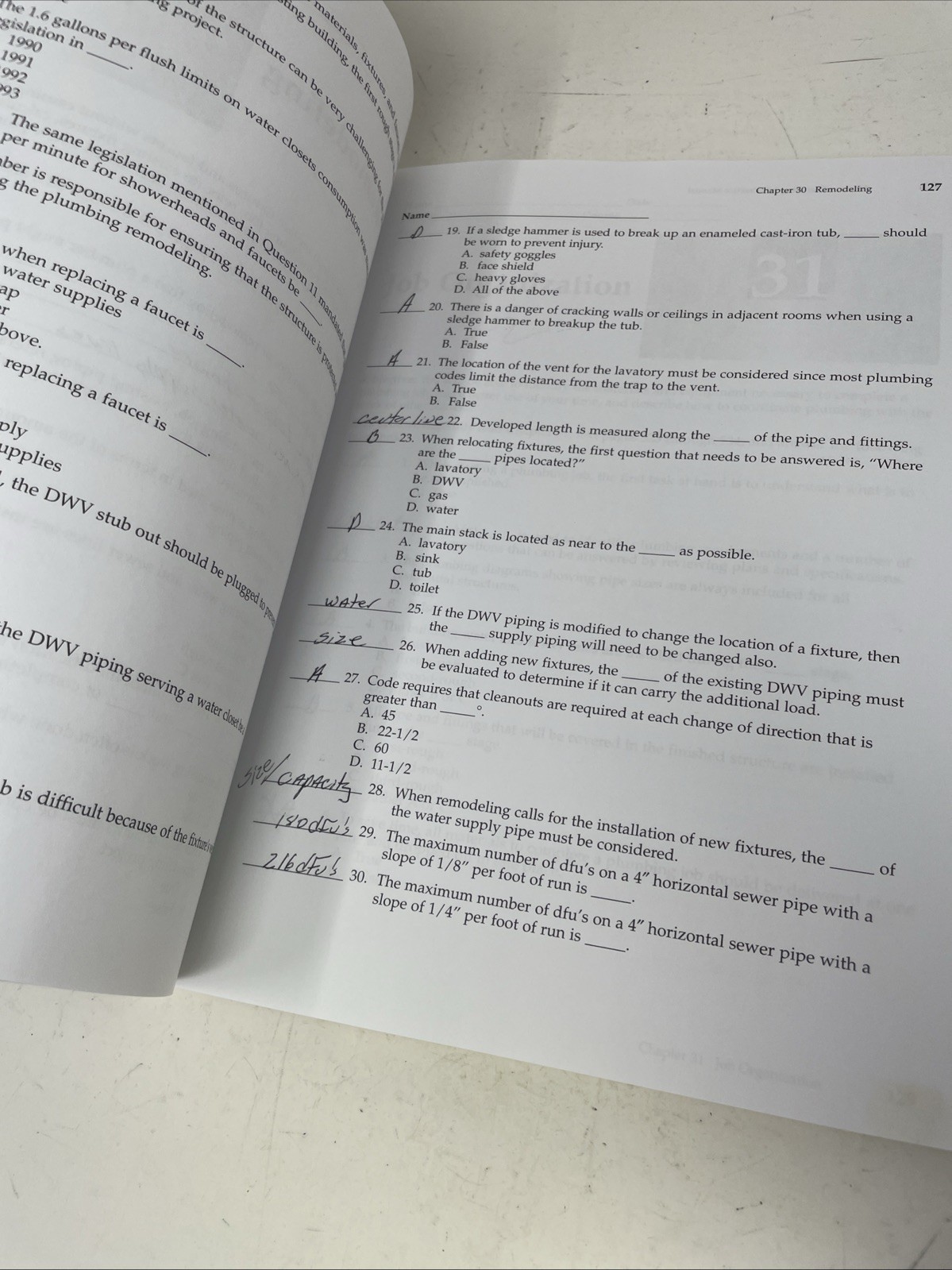 Modern Plumbing by Blankenbaker E. Keith 2005 Written in!