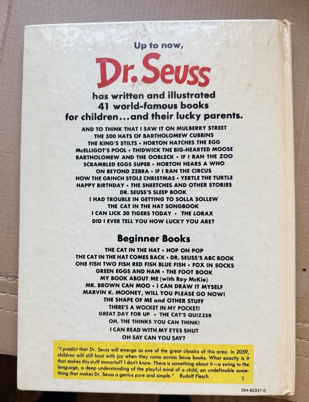 1971 Dr Seuss The Lorax First Edition First Printing Lake Erie Random House Rare