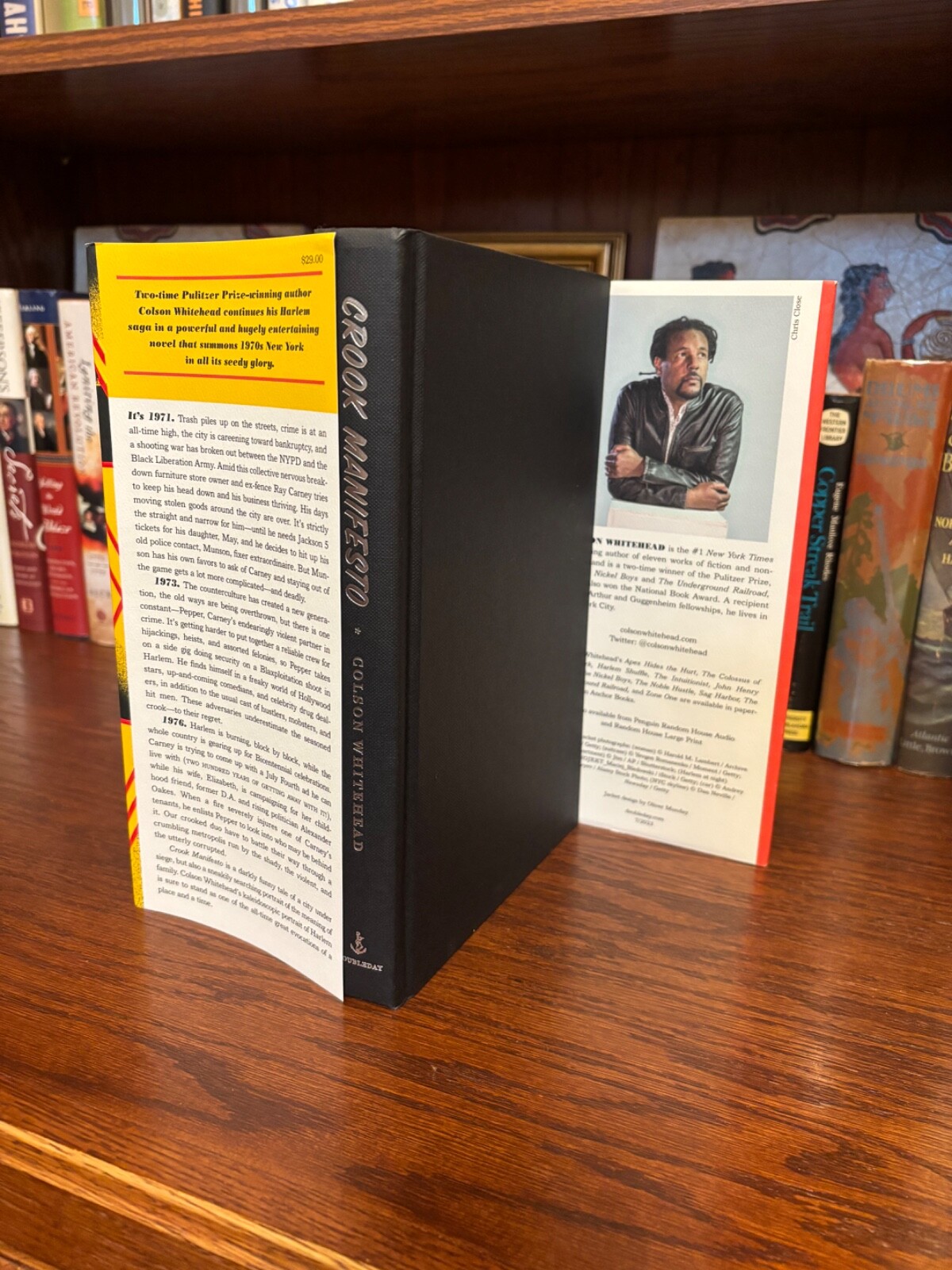 Crook Manifesto. Colson Whitehead. 1st HC Ptg. Doubleday 2023. Fine Unread