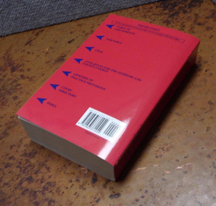 New York Civil Practice Law And Rules 2024 SC Book