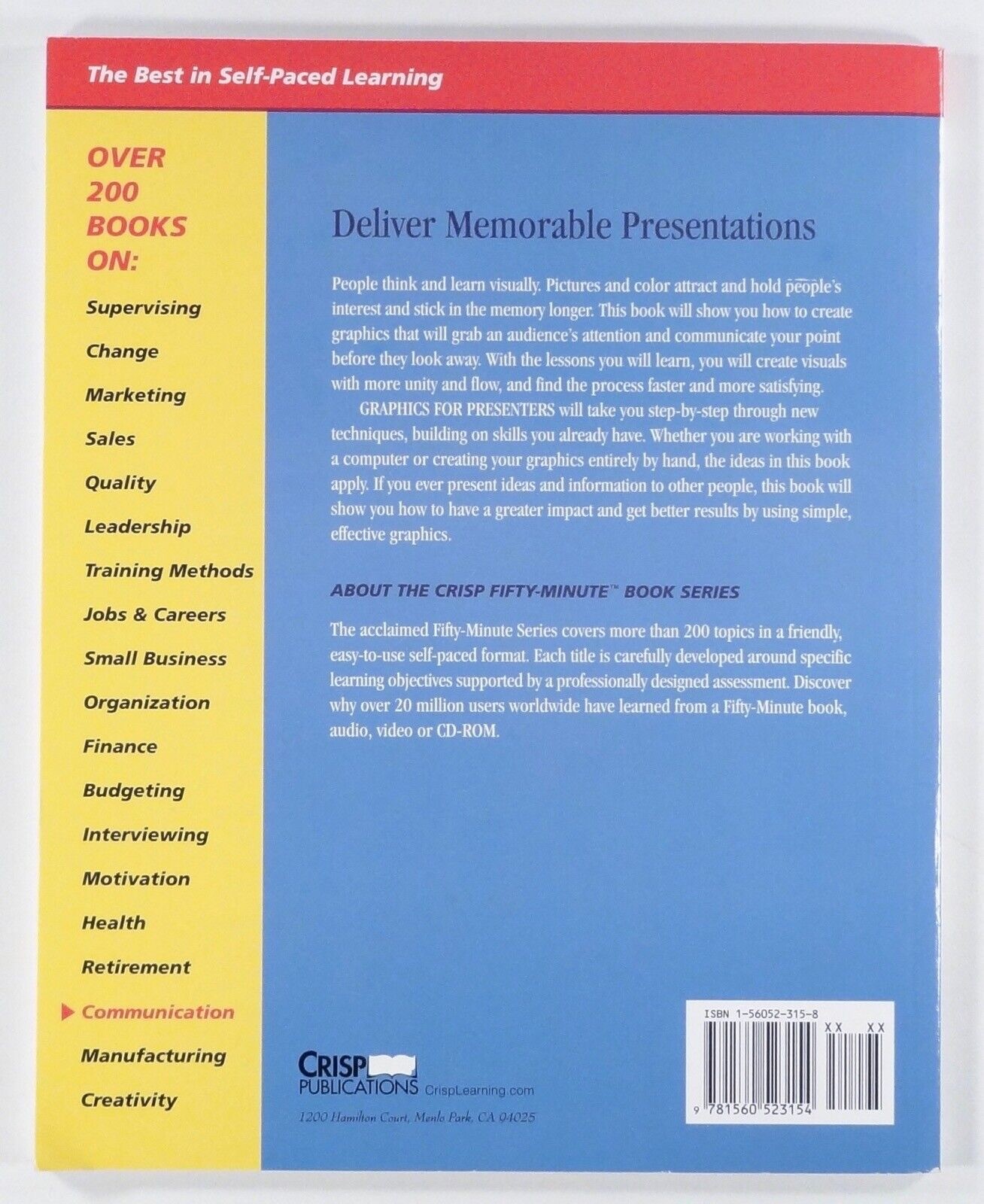 1996 GRAPHICS FOR PRESENTERS Getting Ideas Across POWERPOINT visual style guide