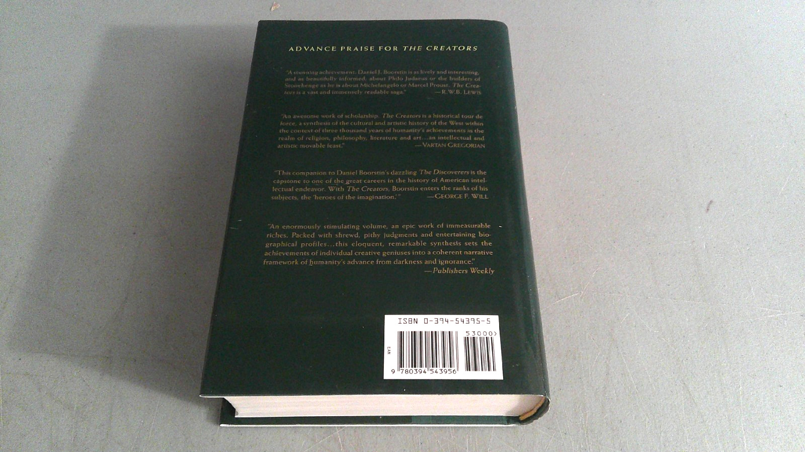 The Creators:A History Of Heroes Of The Imagination/Daniel J. Boorstin First HC