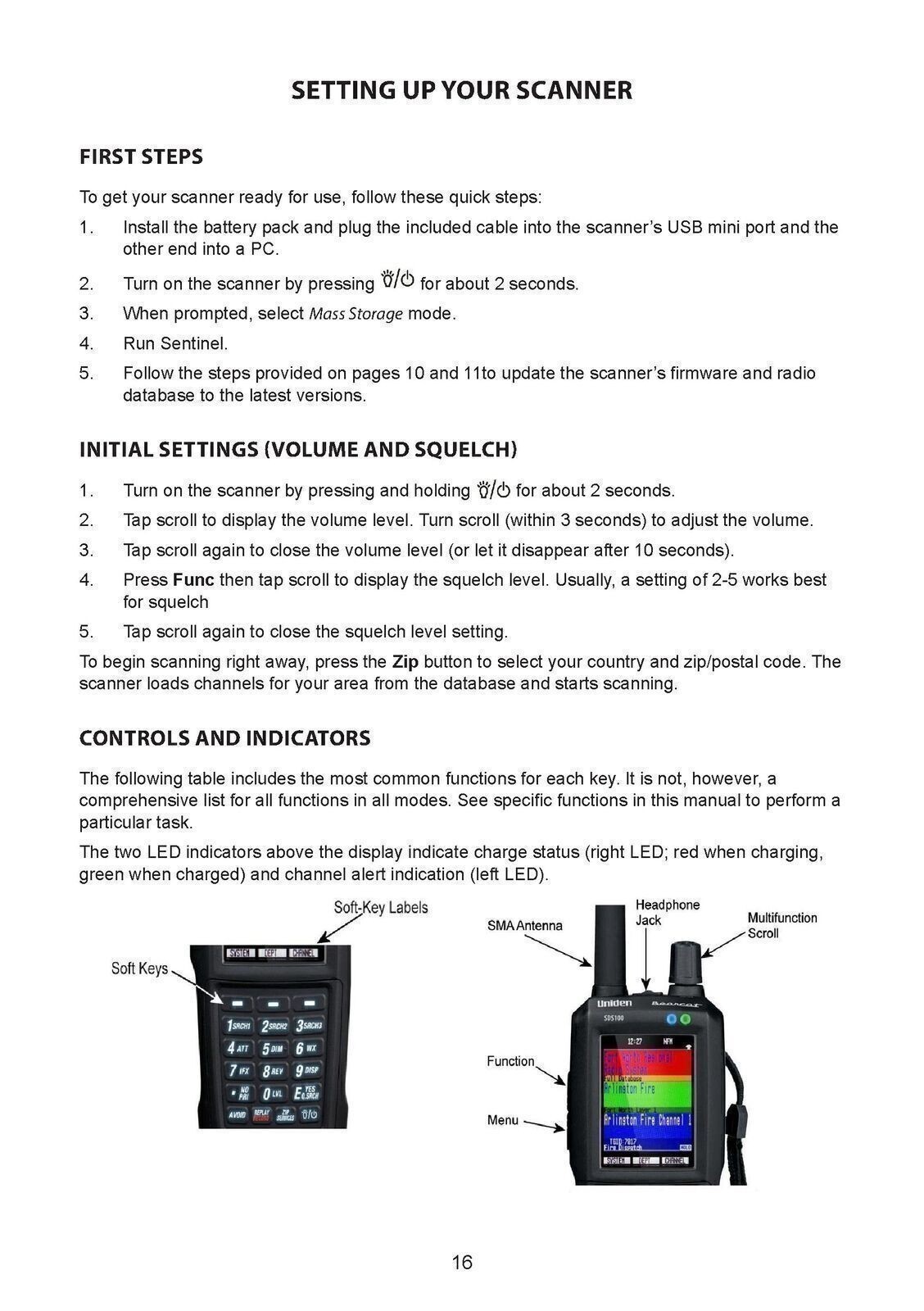 Uniden SDS100 User Manual Operation Instructions, TOUGH SPIRAL & FRONT & BACK