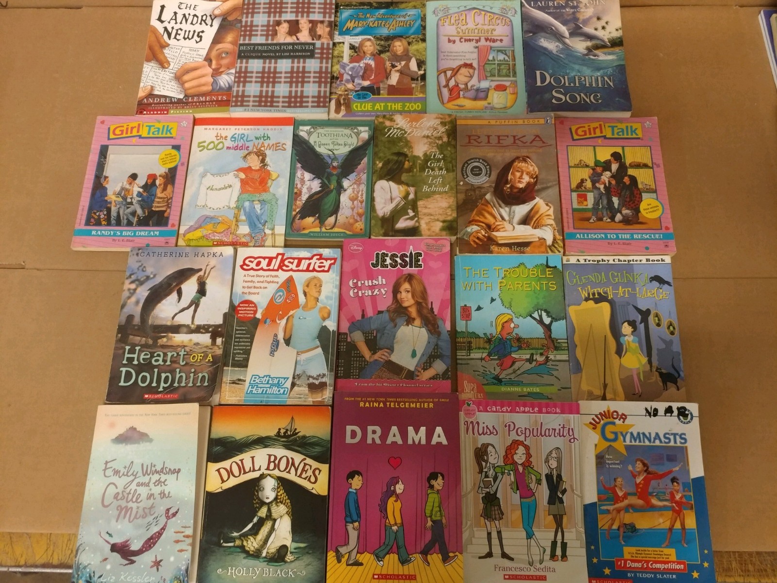 Lot of 20 Chapter Books for GIRLS Youth Early Reader Young Adult Children RANDOM