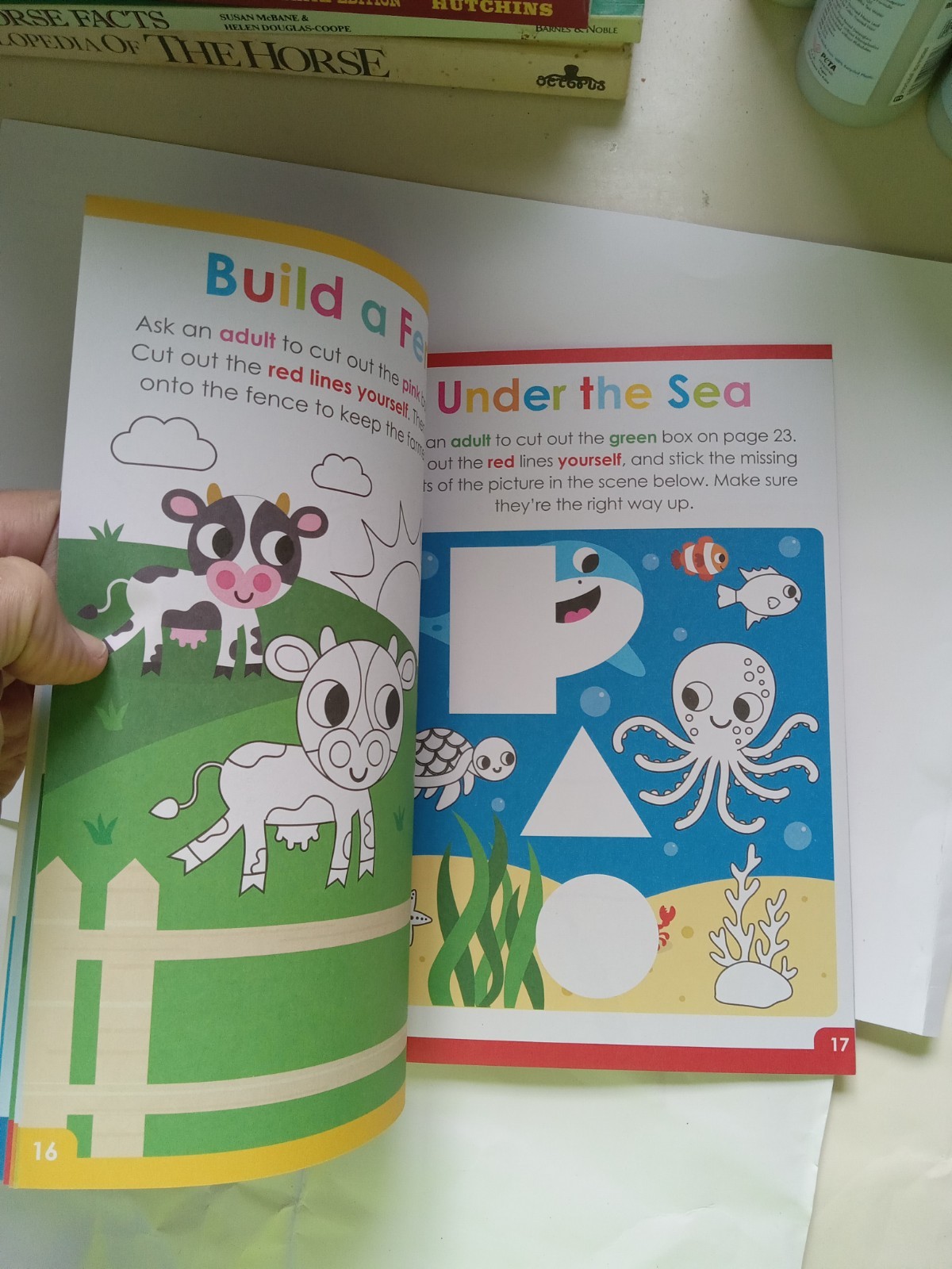 Scholastic Scissor Skills Cut-and-Paste Activity Book Ages 4-8 Illustrated