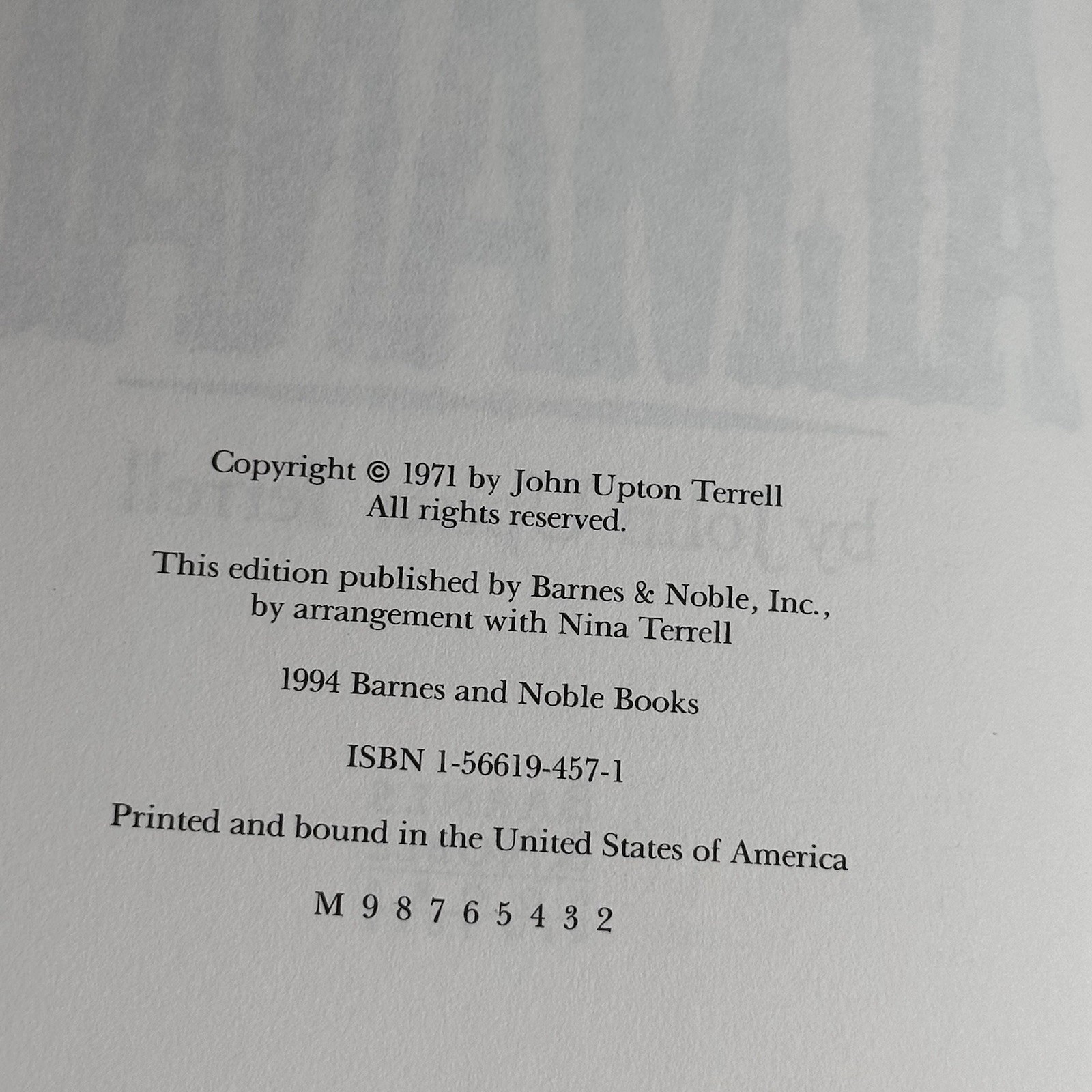 AMERICAN INDIAN ALMANAC John Upton Terrell HC 1994 Barnes & Noble AS SHOWN