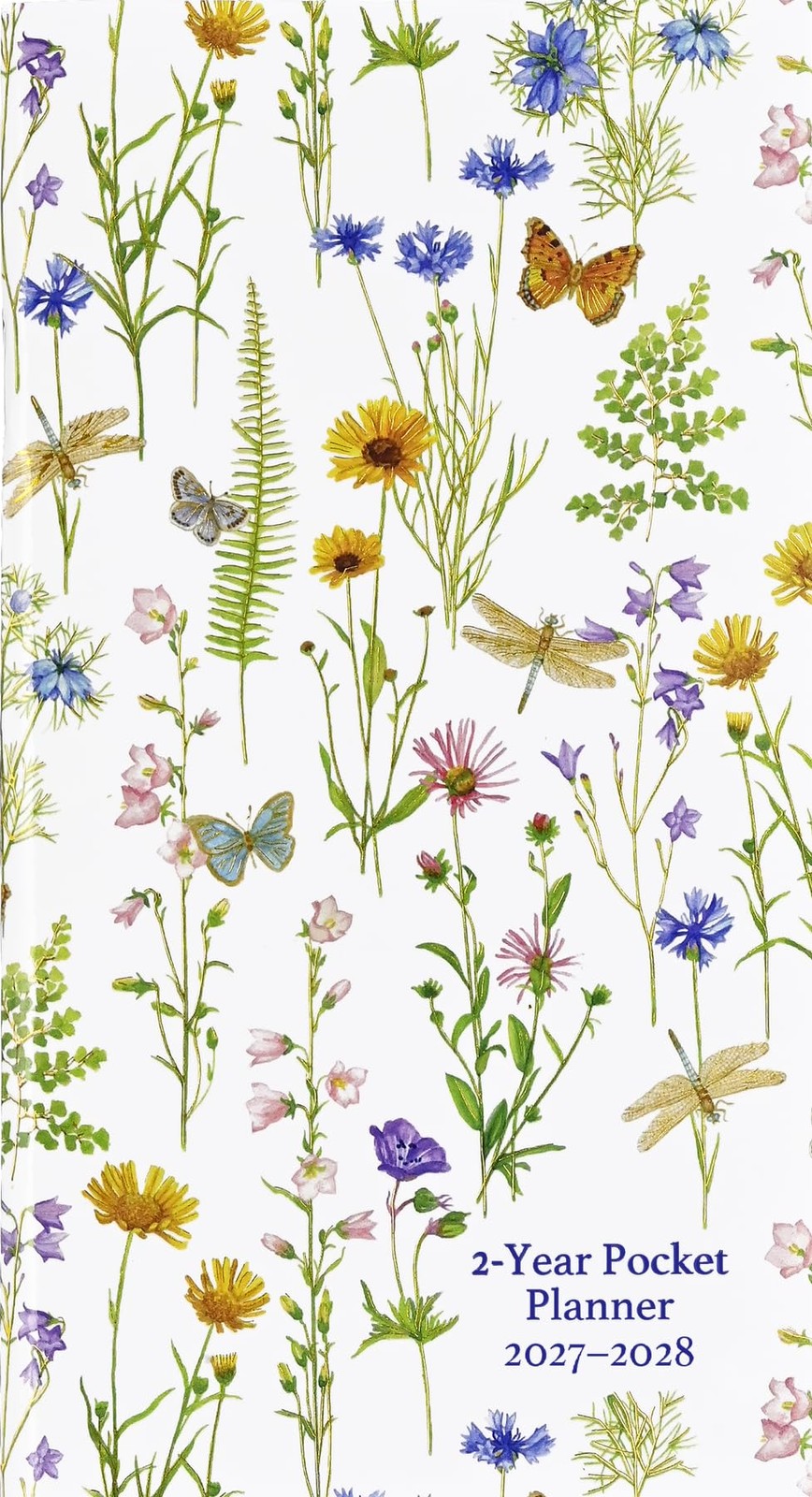 2027-28 Wildflower Garden 2-Year Pocket Planner (24-Month Calendar)