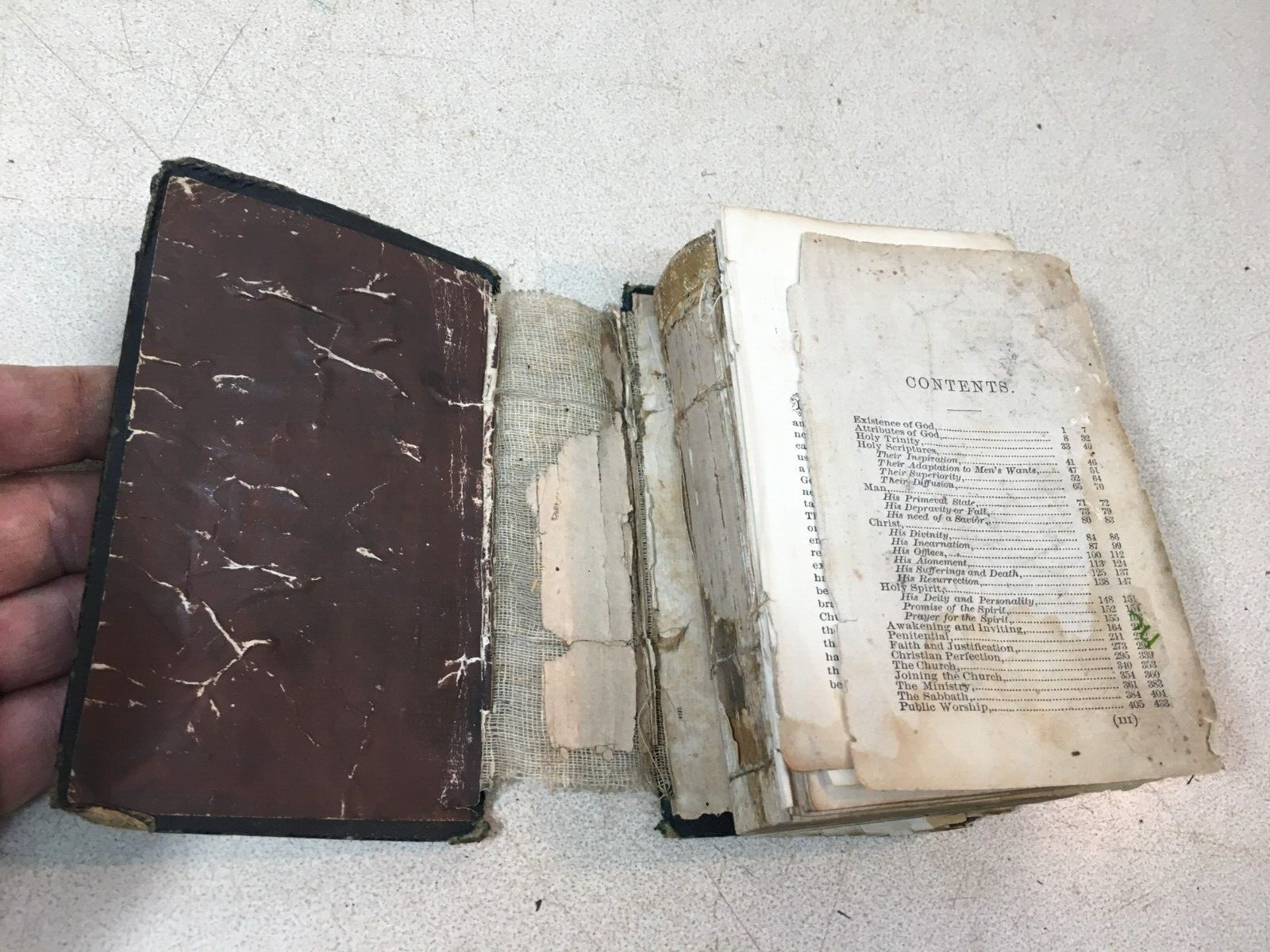 Antique 1800s Pocket HYMNIAL CHURCH CHOIR Small 4.5in Book
