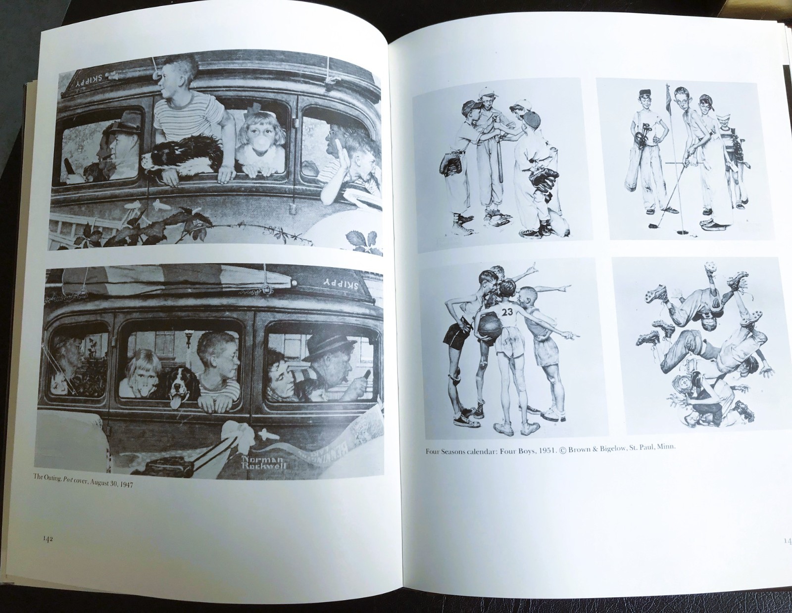 1979 Norman Rockwell Treasury Hardcover by Thomas S Buechner 216 Pages Foldouts