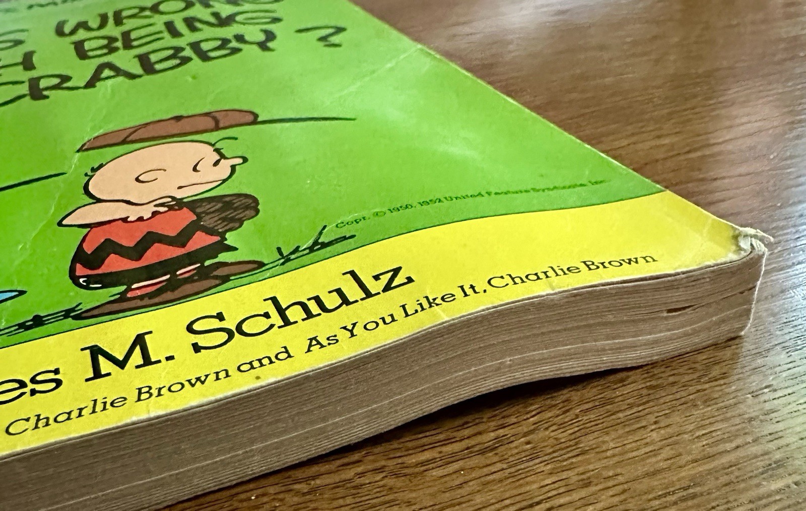 Vintage Peanuts Parade Book What’s Wrong with Being Crabby? Charles Schulz