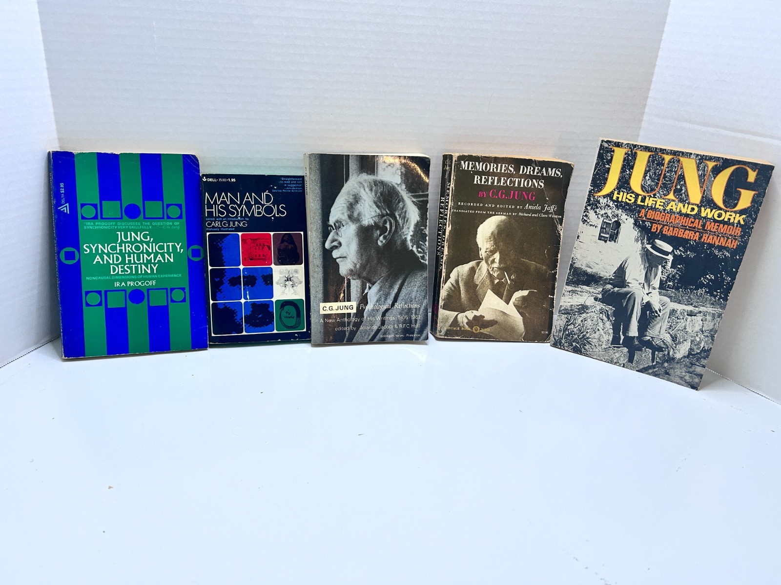 Carl Jung Lot of 5 Paperback Man & His Symbols, Memories, Dreams, Reflections