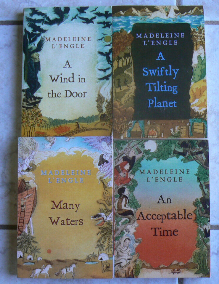 Lot of 4 Madeleine L’Engle TIME QUINTET #2 3 4 5 LN Square Fish PB