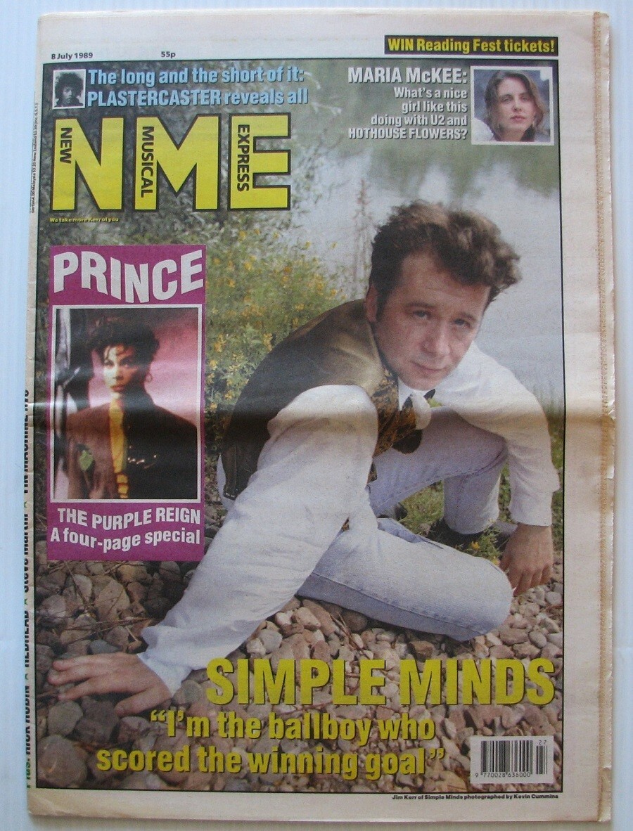 New Musical Express Jul 8 1989 SIMPLE MINDS Prince Maria McKee Rick Rubin