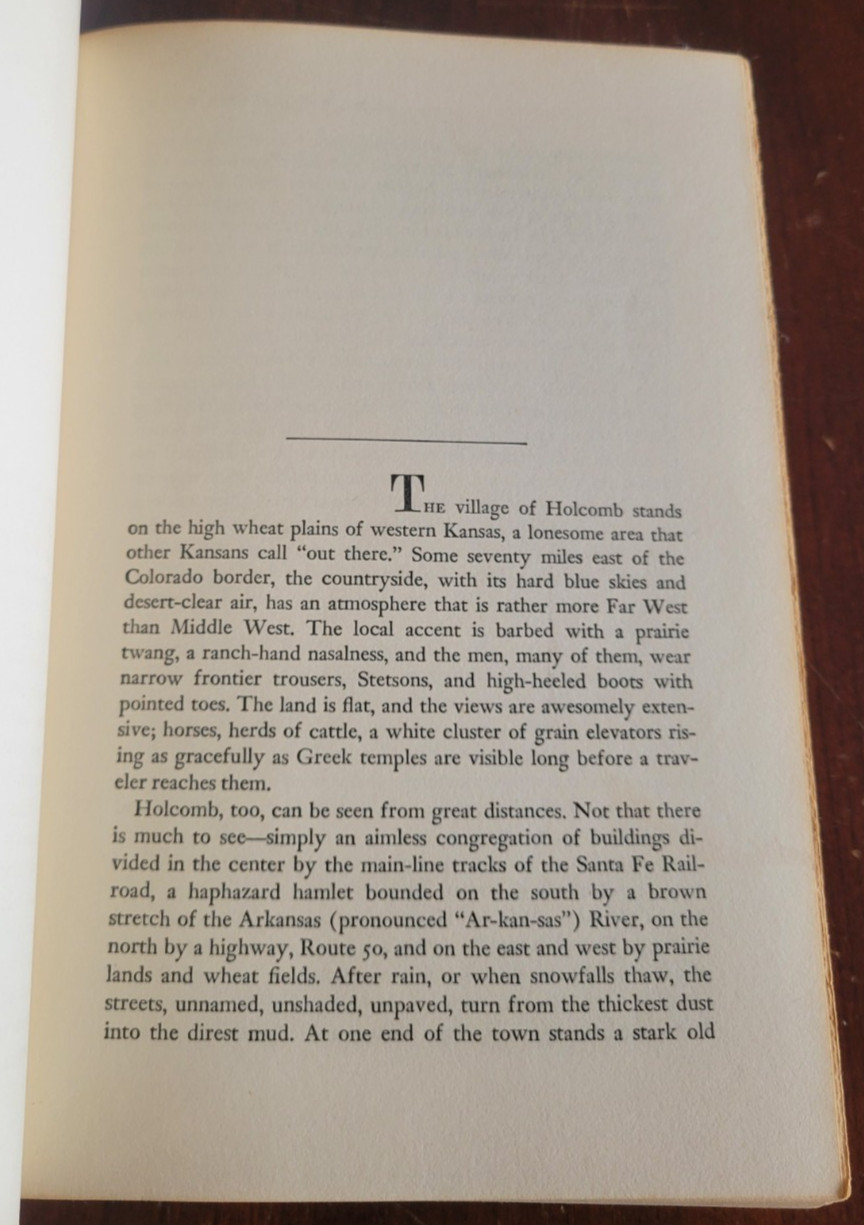 In Cold Blood – Truman Capote – 1965 Random House BCE HC DJ True Crime (Read)