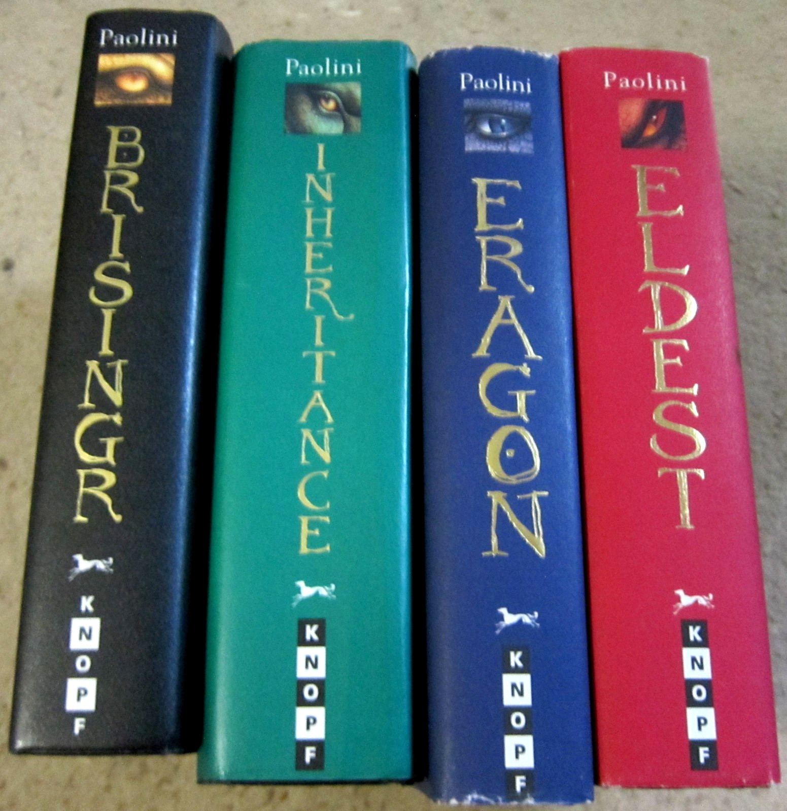 Christopher Paolini book lot-Inheritance cycle series-4 hardcover First Editions