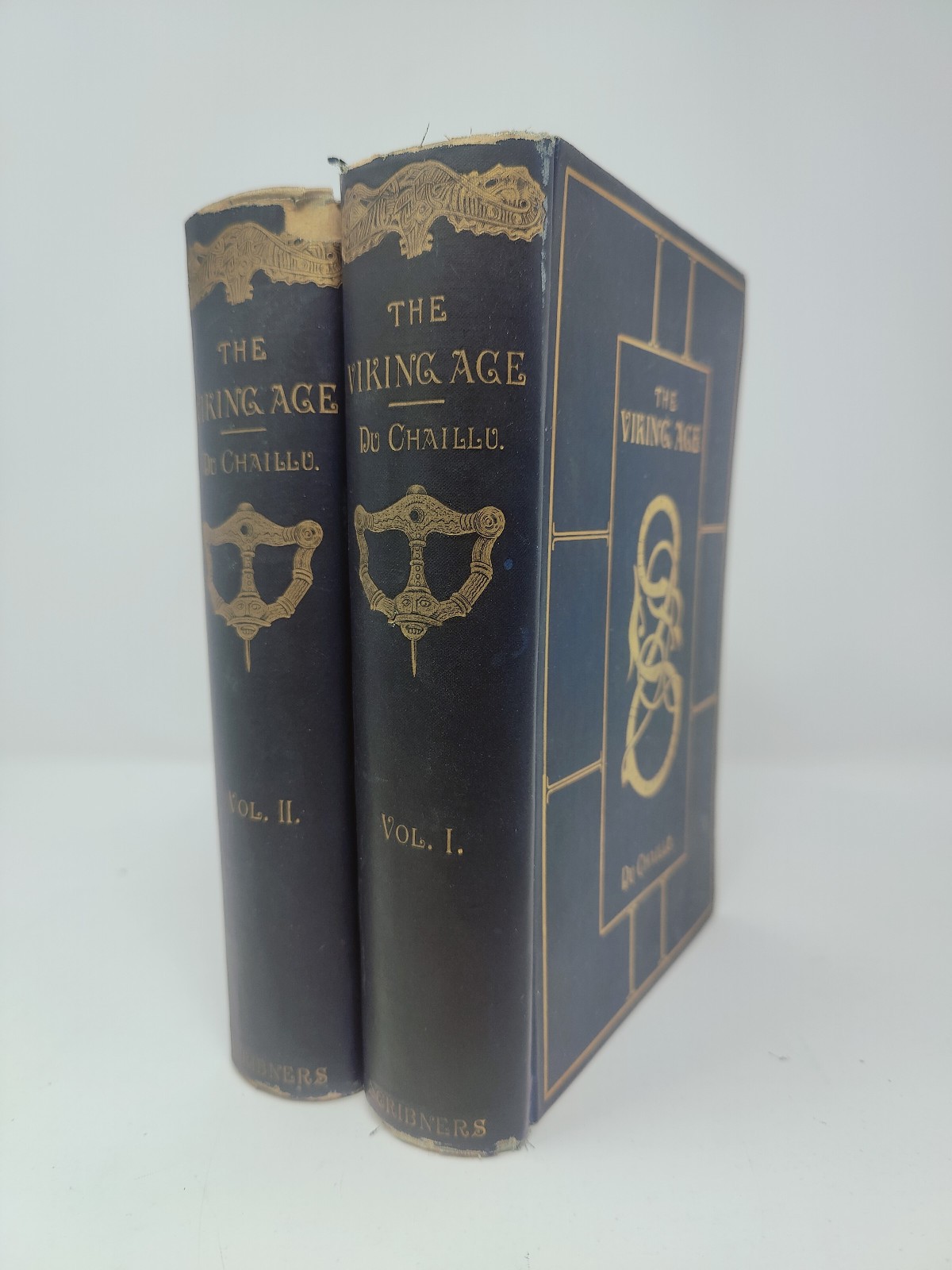 The Viking Age (2 Volume Set) by Du Chaillu 1889, 1366 Illustrations Hardcover