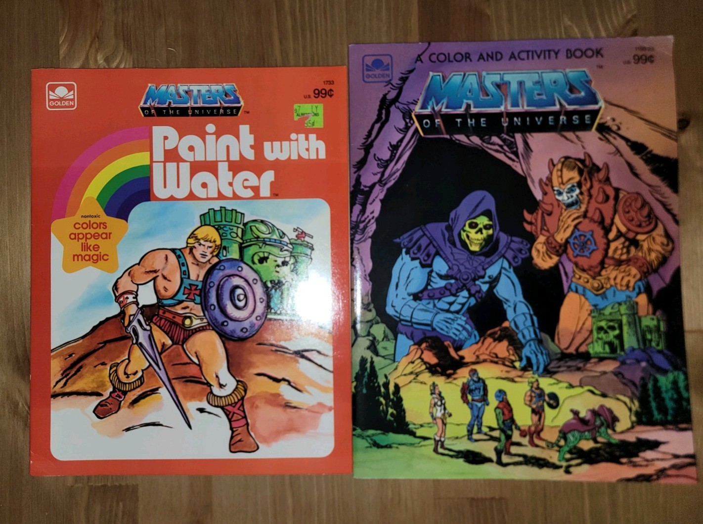 HEMAN MASTERS OF THE UNIVERSE 1983 COLOR ACTIVITY BOOK & PAINT WITH WATER UNUSED