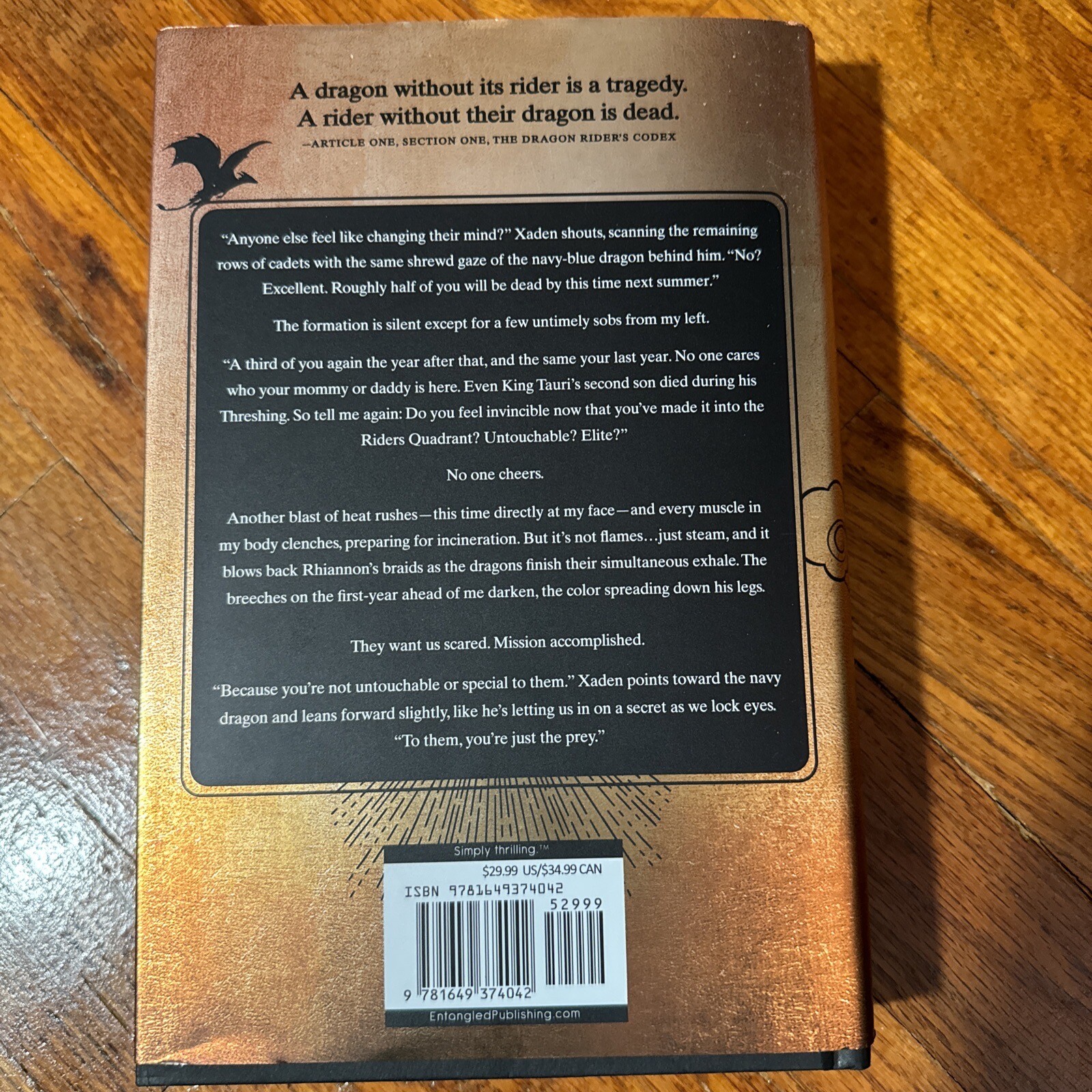 The Empyrean Ser.: Fourth Wing by Rebecca Yarros (2023, Hardcover)