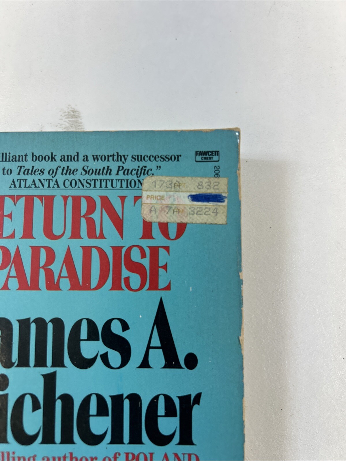 Return to Paradise – James A. Michener (Paperback, 1984)
