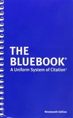 The Bluebook: A Uniform System of Citation – Spiral-bound – Good