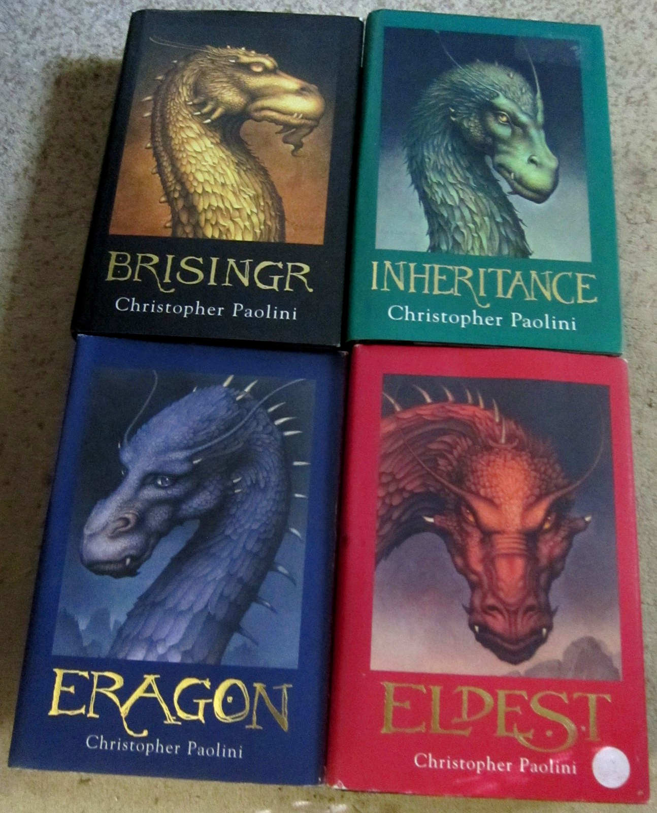Christopher Paolini book lot-Inheritance cycle series-4 hardcover First Editions