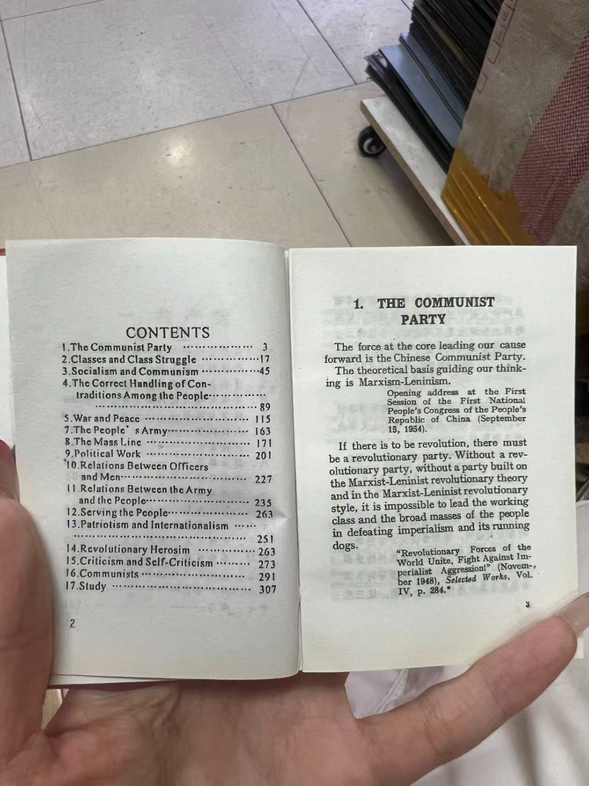 Quotations From Chairman Mao Tse Tung Little Red Book Chinese＆English version