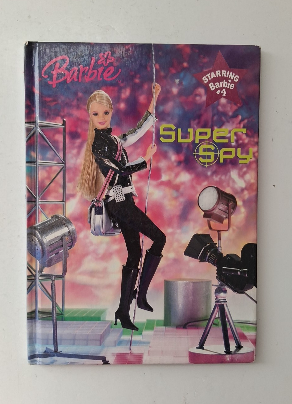 Rare Barbie Golden Book Super Spy Starring Barbie #4 by Alison Inches Hardcover